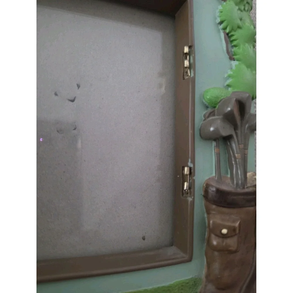 VTG Disney Parks Mickey Mouse All-Century Golf 3D Resin Picture Frame Retro 1930